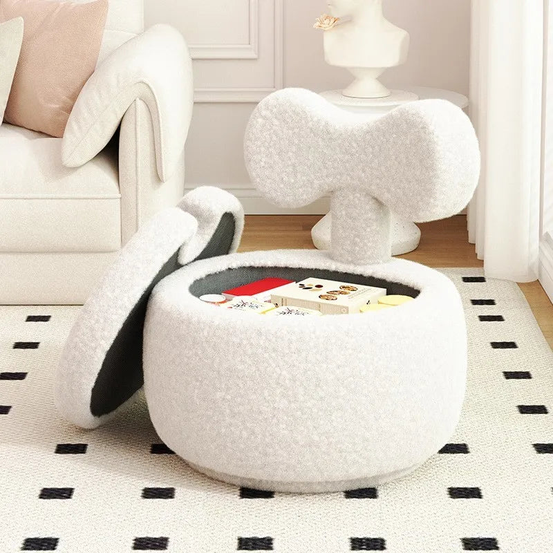 Stool Home Lamb's Wool Small Bench Living Room Sofa Stool ort Coiffeuse Muebles