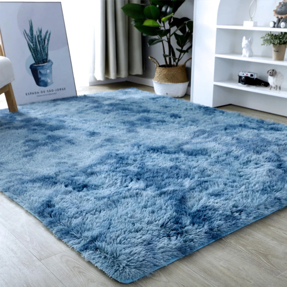 Plush Carpet Thick Bedroom Carpets Anti Slip Soft Rugs Large Rugs