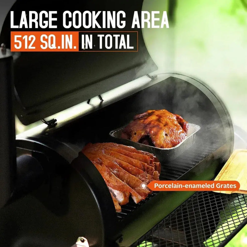 Sophia & William Charcoal Grill with Offset Smoker, 512 Square Inches Outdoor BBQ Grill Offset Charcoal Smoker for Patio, Garden - Our3Designs