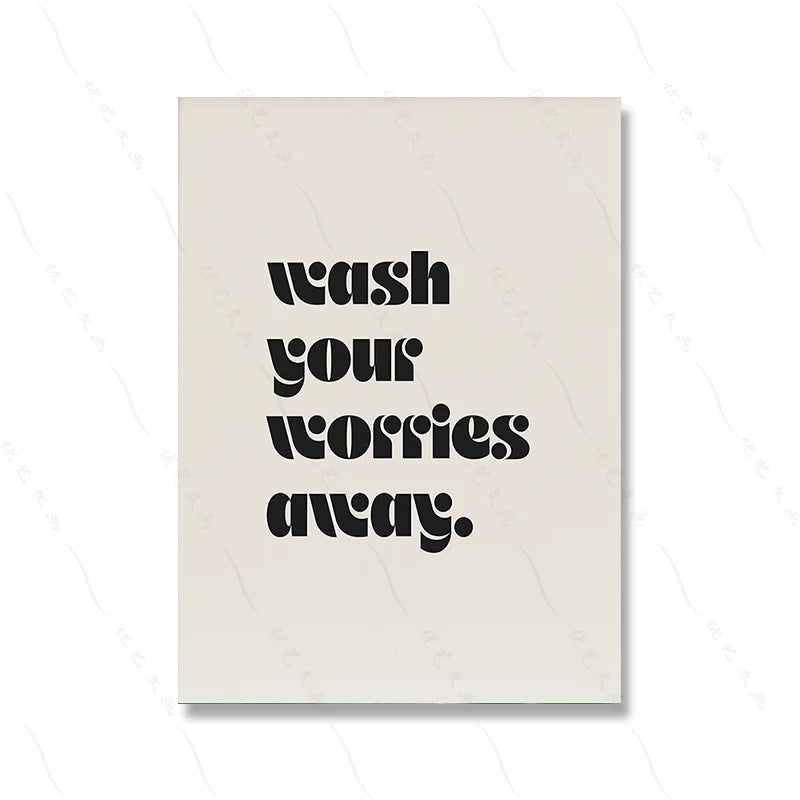 Print Bathroom Quote Home Décor Picture