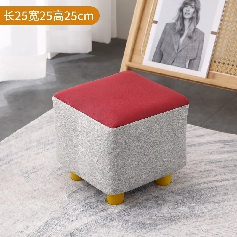 Nordic Sofa Stool Rectangular Tech Cloth Small Stool