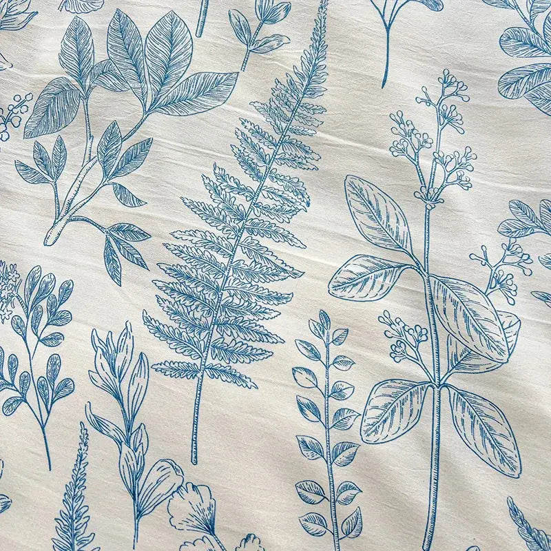 2025 Washed Cotton Double Yarn Single Quilt Cover Simple Wind Ins Wind Small Floral Korean Version Duvet Skin Friendly Bedding Our3Designs