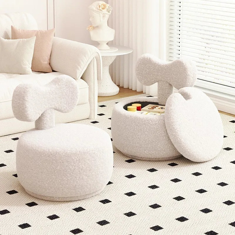 Stool Home Lamb's Wool Small Bench Living Room Sofa Stool ort Coiffeuse Muebles