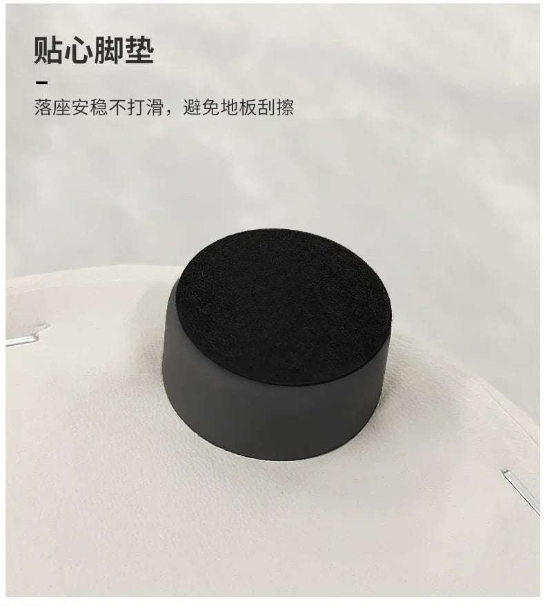 Hallway With Box Storage Stool PU Leather Pouf Household Shoe Stool