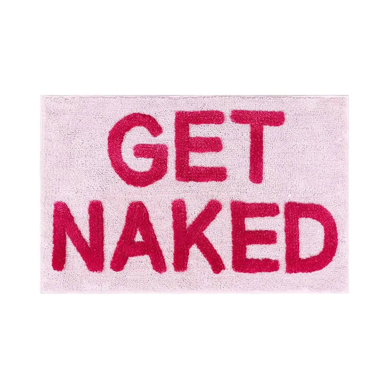 Get Naked Bath Mat Bathroom Rugs for Bathtub Mat Creative Cute Bath Rugs Apartment Decor Tufted Pink Shower Mat for Bathroom Our3Designs