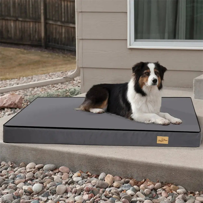 Large Orthopaedic Dog Bed Waterproof Cushion Pet Mattress 2 In 1 Pet Dog Crate Bed with Removable Washable Cover Indoor Outdoor Our3Designs