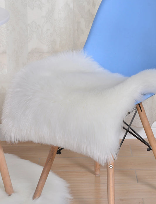 40cm Soft Artificial Wool Sheepskin Cushion Chair Bedroom Mat