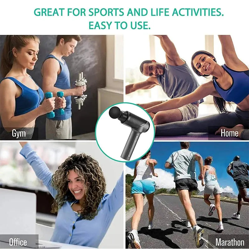Medcursor Portable Massage Gun Deep Tissue Shoulder Muscle Massager Massage Pistool For Back Neck Body Muscle Fitness Tool Our3Designs