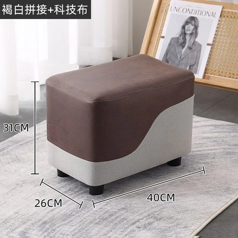 Nordic Sofa Stool Rectangular Tech Cloth Small Stool