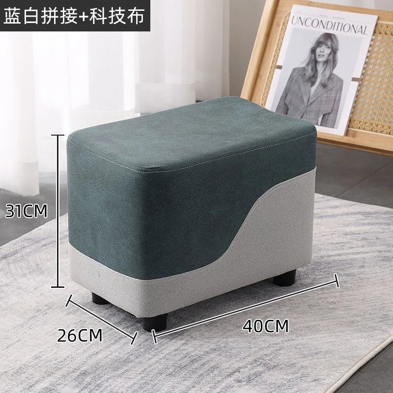 Nordic Sofa Stool Rectangular Tech Cloth Small Stool