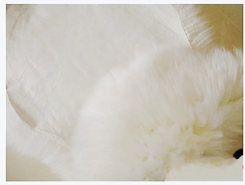 Natural Sheepskin Rug Long Wool Sofa Cover
