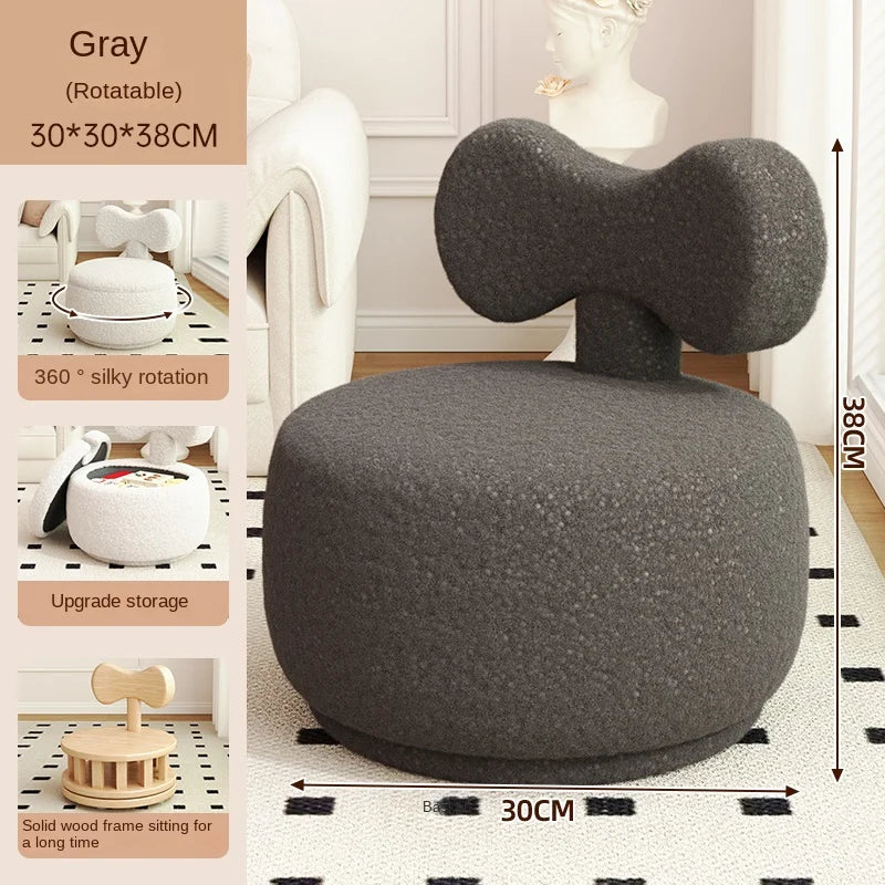 Stool Home Lamb's Wool Small Bench Living Room Sofa Stool ort Coiffeuse Muebles