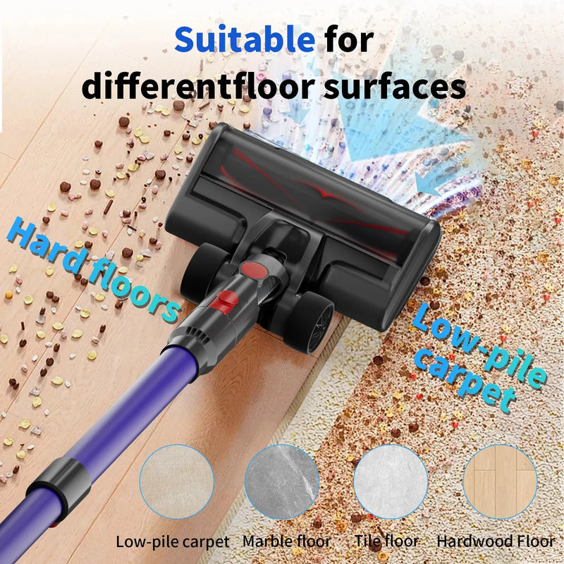 Blossom V18 Cordless Handheld Vacuum Cleaner,45000PA,Touch Screen,Smart Dust Sensor,Auto Speed Control for Home Bed Carpet Clean Our3Designs