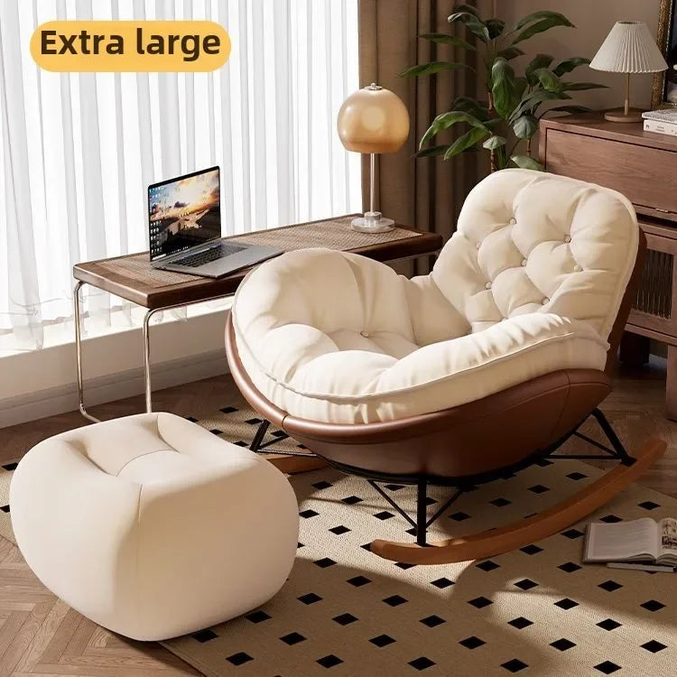 Living Room Lazy Sofa Rocking Chair Can Lie Down or Sleep in Bedroom
