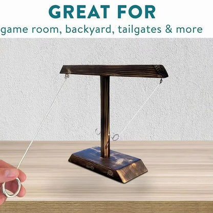 Ring Toss Games for Kids Adults Home Party Drinking Games Fast-paced Handheld Wooden Board Games Shot Ladder Bundle Outdoor Bars Our3Designs