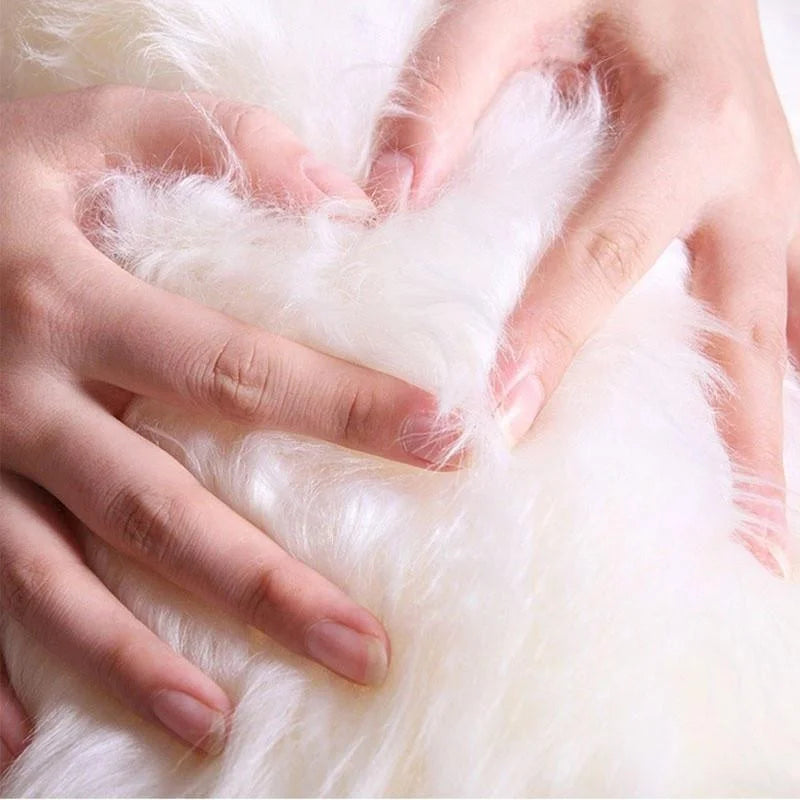 Fur Faux Artificial Sheepskin Soft Carpet Washable Seat Mat