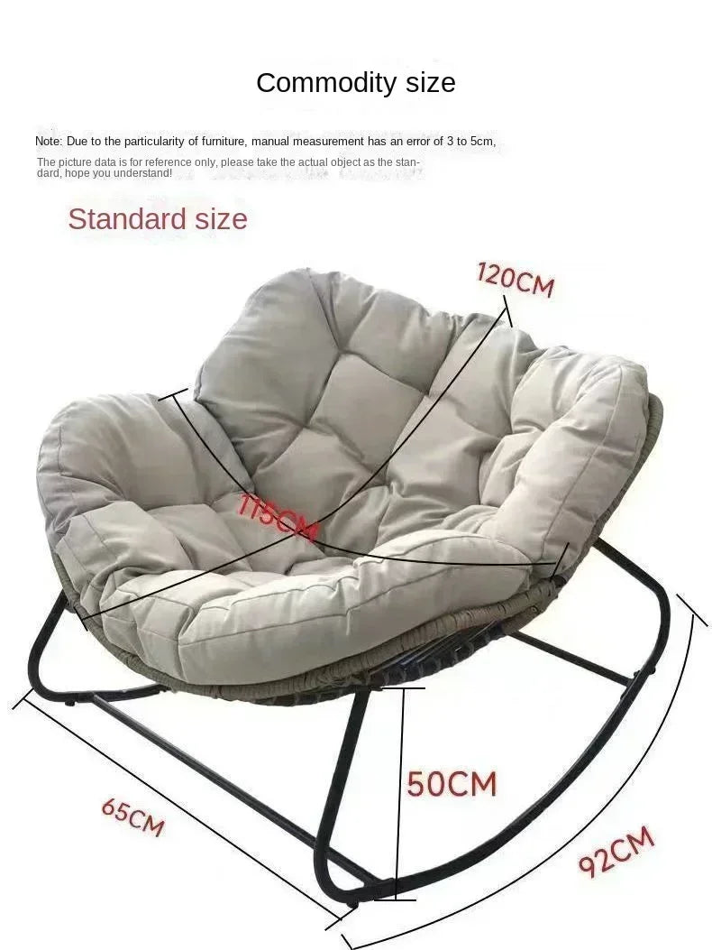Rattan rocking chair Internet celebrity leisure lunch break