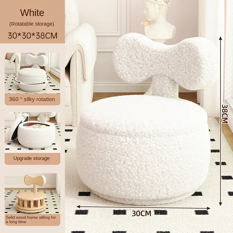 Stool Home Lamb's Wool Small Bench Living Room Sofa Stool ort Coiffeuse Muebles