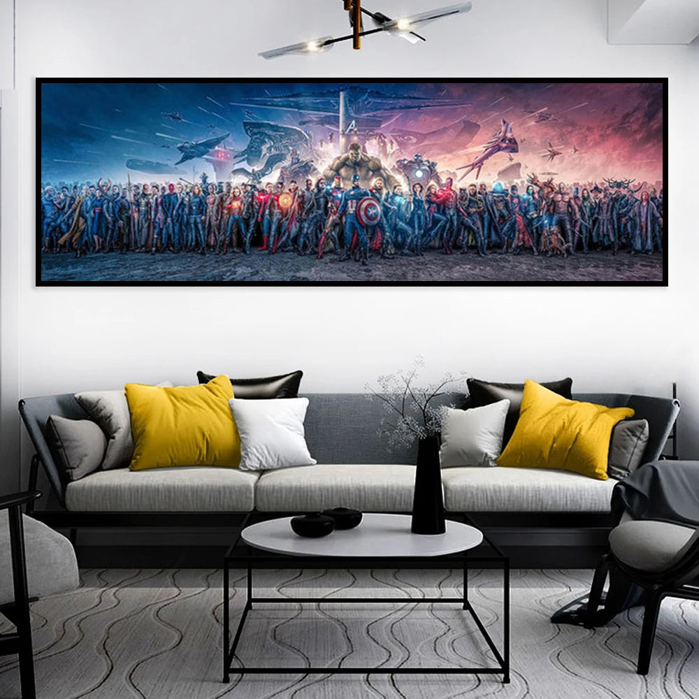MINISO Poster Marvel Heroes Collection Canvas Wall Art Print Mural