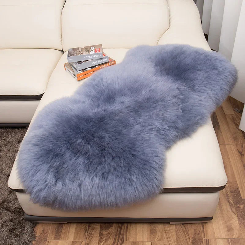 100% Real Sheepskin Wool Carpets for Living Room Bedroom Area