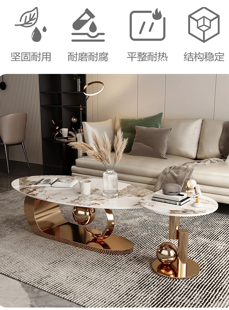 Modern Metal Coffee Tables Luxury Nordic Home Minimalist Coffee Tables