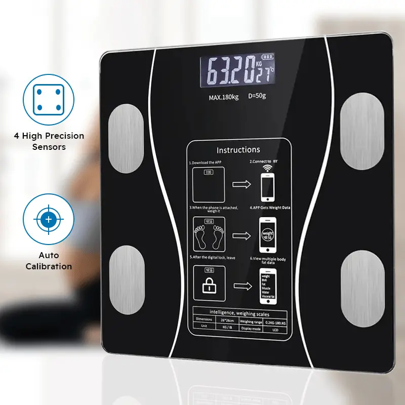 High-Tech Smart Scale with LED Readout O3D