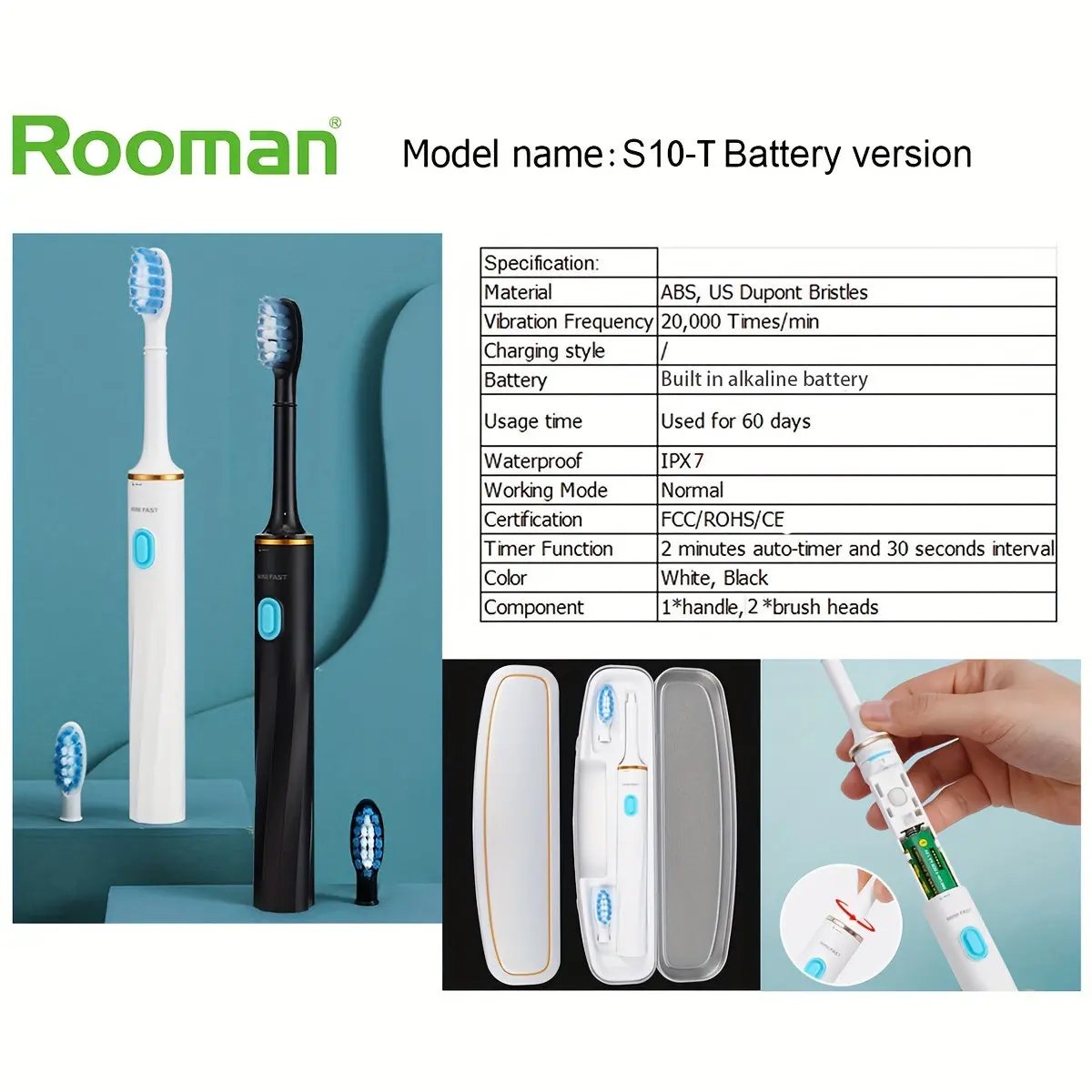 Sonic Electric Toothbrush - Electric Toothbrush Rooman