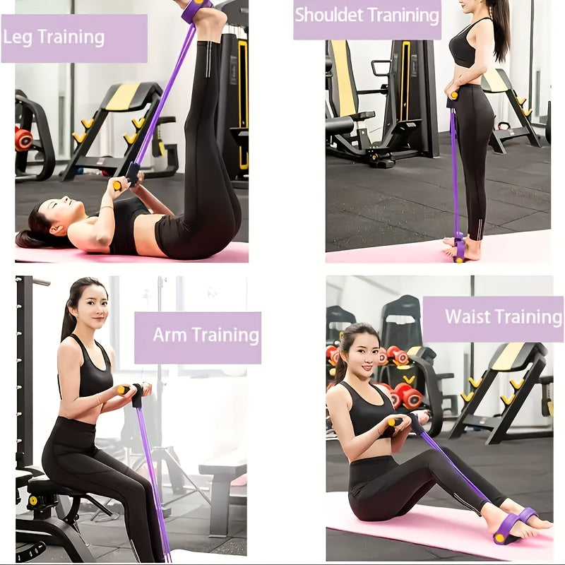 Multi-functional Tension Rope Gym, durable 6-strand thickened tubes O3D