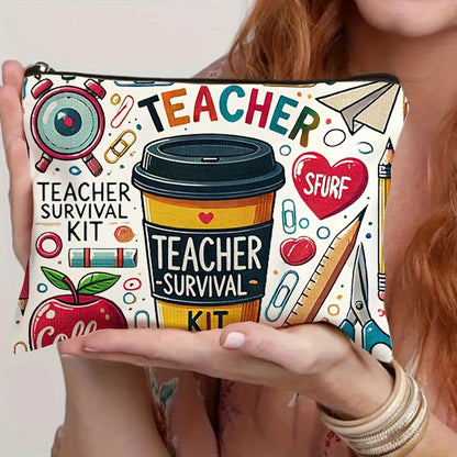 Teacher-Themed Travel Cosmetic Bag O3D