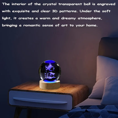 3D Sea Turtle Crystal Ball with LED Glow Our3Designs
