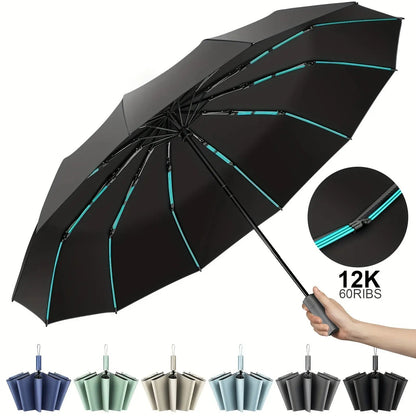 Super Strong Windproof Automatic Folding Men | Woman Umbrella Temu