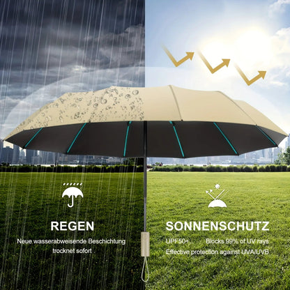 Super Strong Windproof Automatic Folding Men | Woman Umbrella Temu