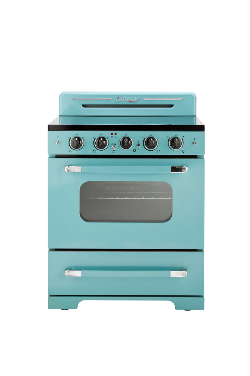 Unleash Your Inner Chef with This Turquoise Retro Range – Cooking Just Got a Whole Lot Cooler!