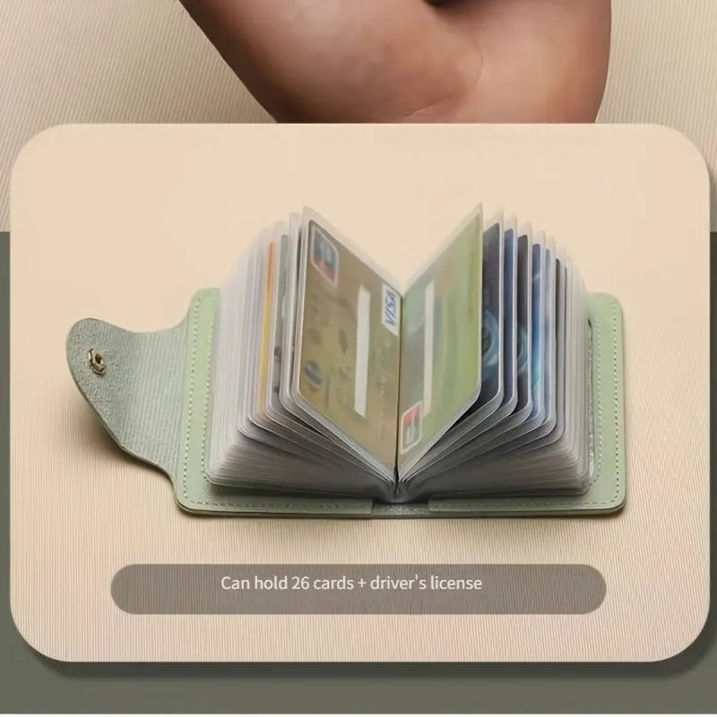RFID Blocking Credit Card Organizer with Snap Closure O3D