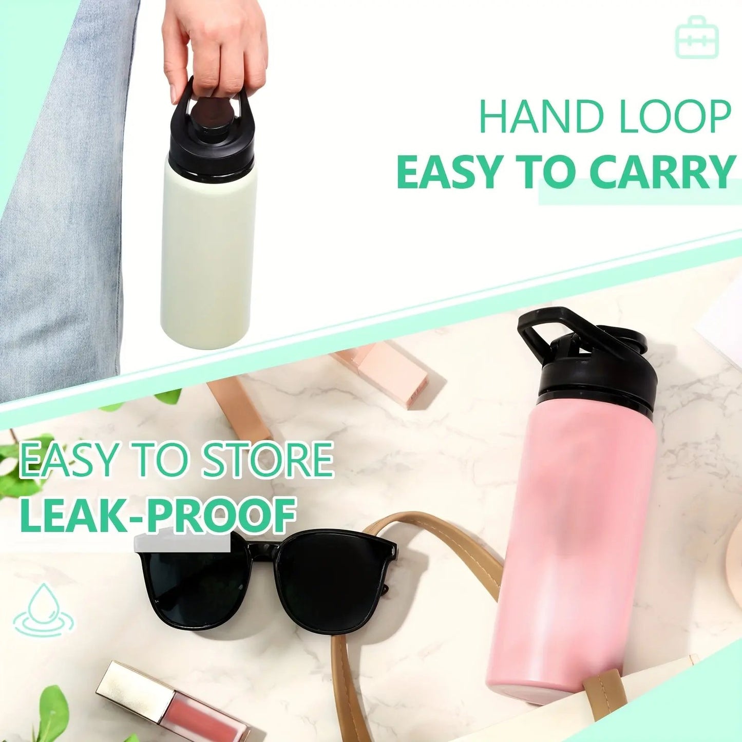 Aluminum Water Bottles - 17oz Our3Designs