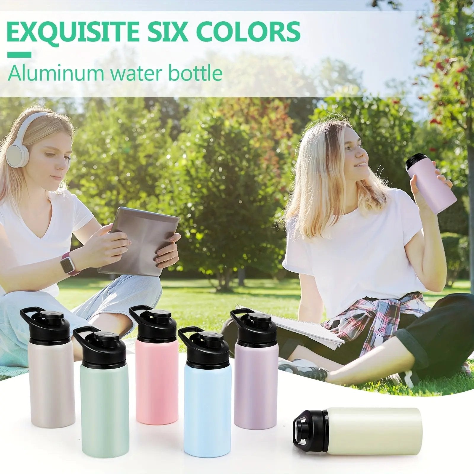 Aluminum Water Bottles - 17oz Our3Designs