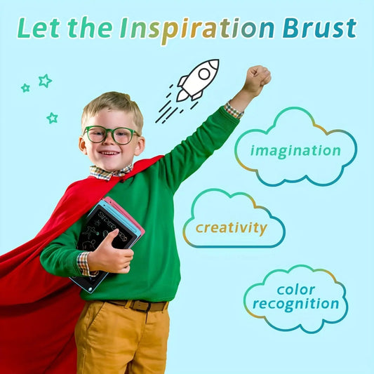 LCD Writing Tablets for Kids, 8.5" Reusable Erasable Doodle Boards, Educational Toy Our3Designs