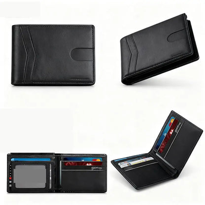 Anti-Theft Bi-fold Wallet - Ultra-Slim Credit Card Holder