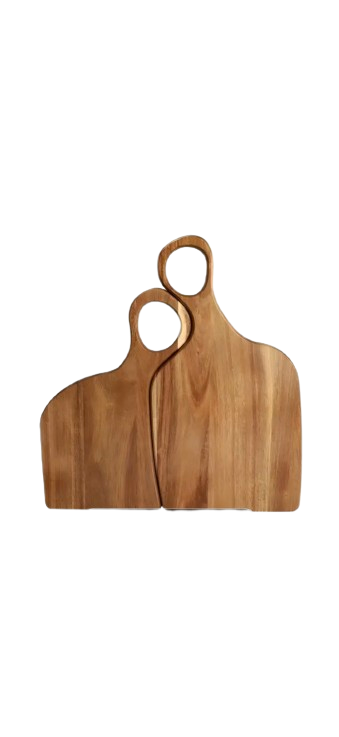 Romeo & Juliet Black Walnut Cutting Board Set - Perfect for Weddings, Anniversaries and Gifts