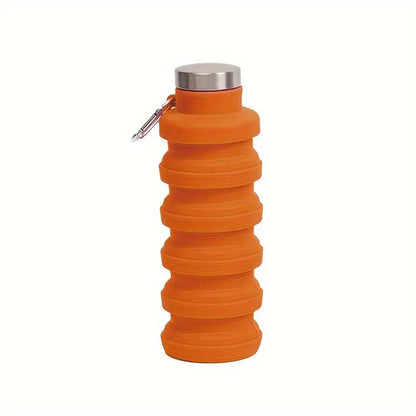 16oz Collapsible Silicone Water Bottle Grinkwell