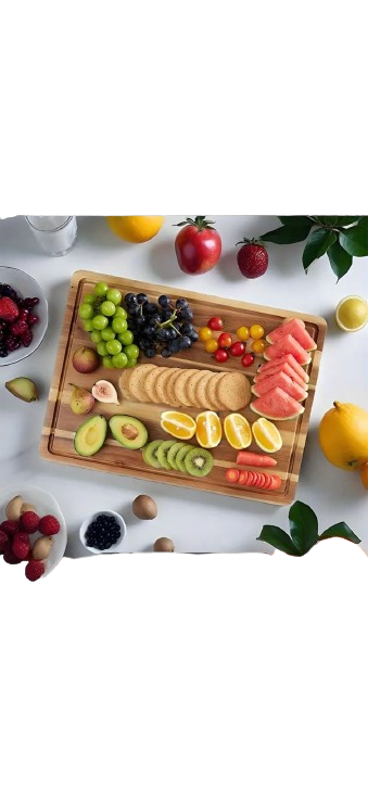 Premium Extra Large Walnut Cutting Board with Juice Groove
