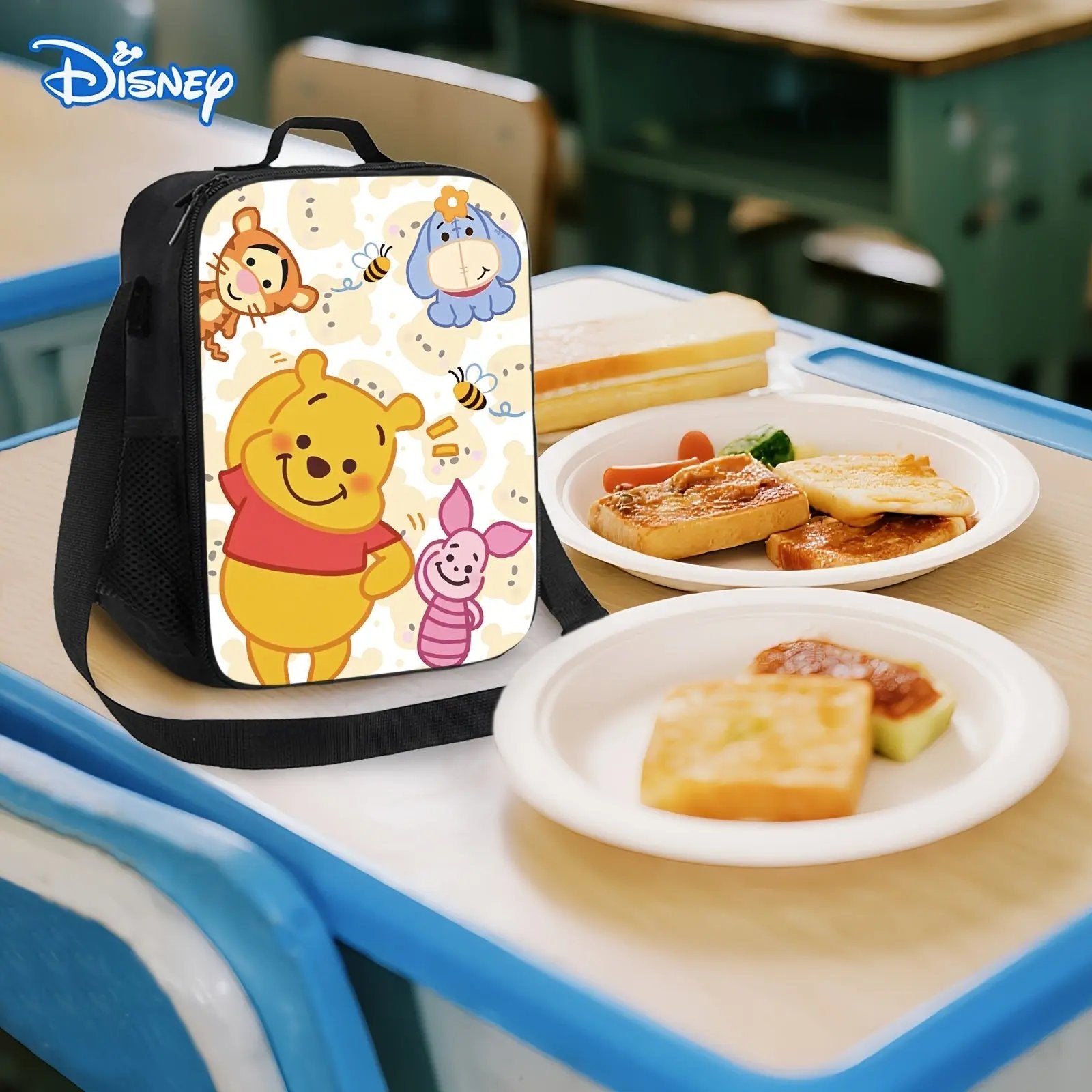 Winnie The Pooh Printed Lunch Bag Our3Designs