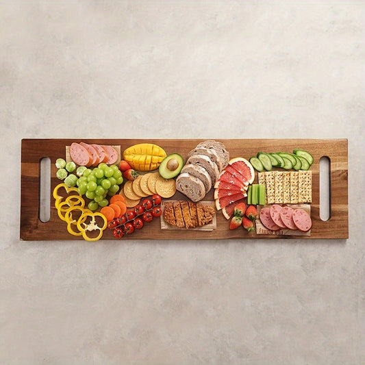 Extra Large Charcuterie Board – 36” Handcrafted Wood Grazing Tray – Perfect for Entertaining, BBQs & Parties