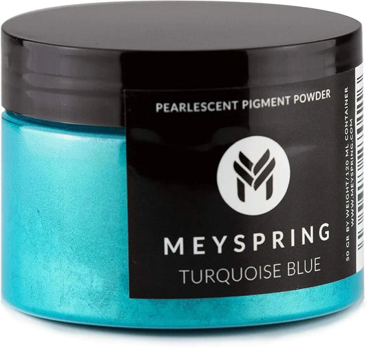 Transform Your Creations with Stunning Turquoise Blue Mica Powder! 🌊✨ Perfect for Resin Art, River Tables, and More! #Crafting #EpoxyResin #MicaPowder