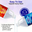 JANCHUN Epoxy Resin 1Gallon - Crystal Clear Epoxy Resin Kit - No Yellowing No Bubble High Gloss Casting & Coating Resin For Art Crafts, Fast Cure Art Resin For Jewelry Making, DIY, Art Painting, Wood & Resin Molds (1/2 Gallon Our3Designs