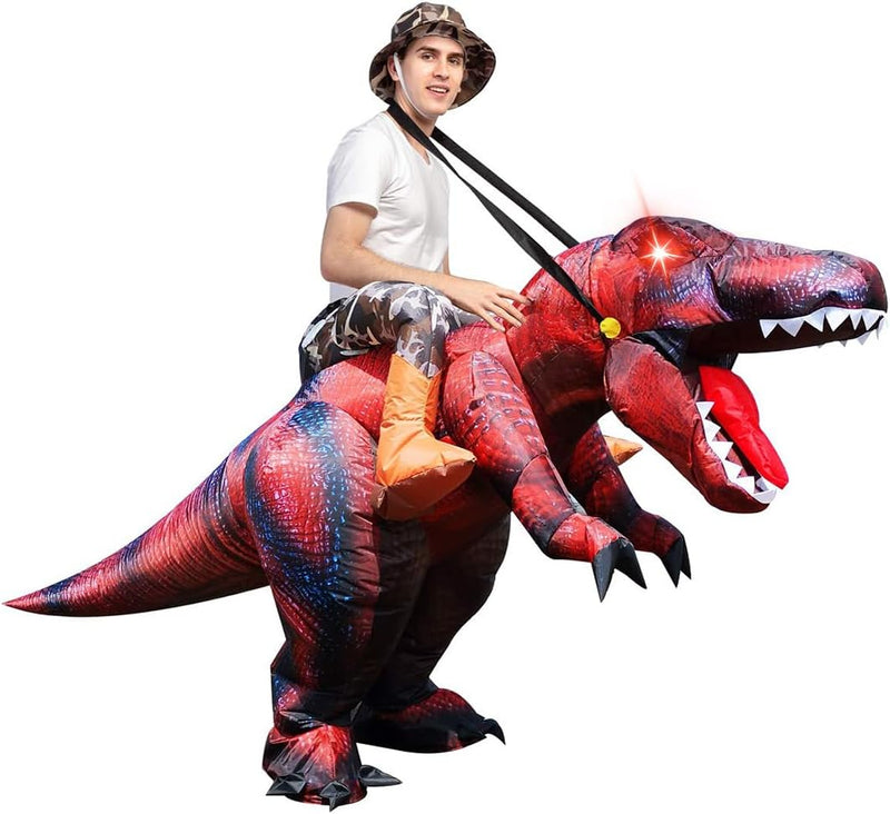Get Ready to Roar! Inflatable T-Rex Costume for Epic Halloween Fun!🎉🦖 Perfect for Parties & Cosplay!