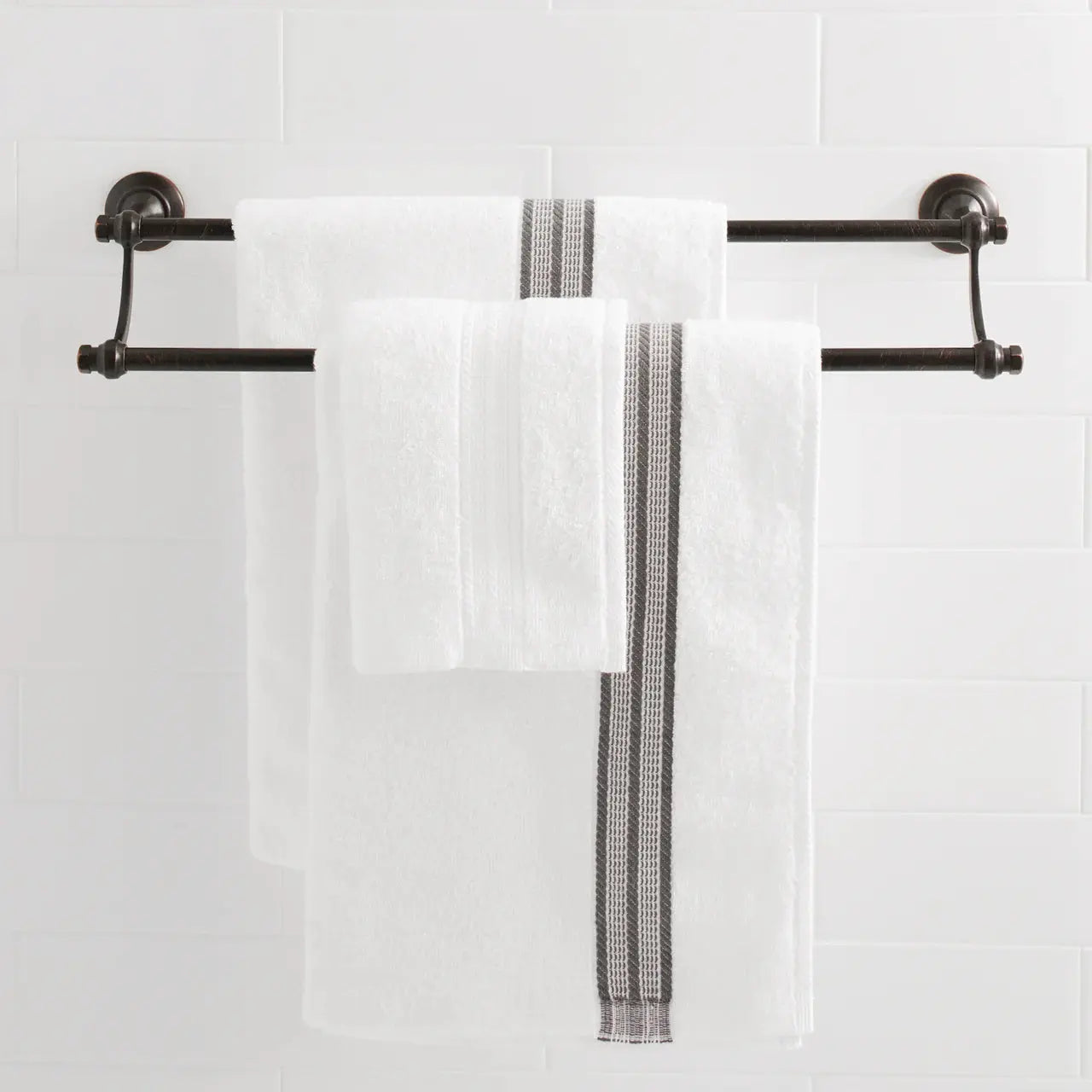 Holbrook 24" Double Towel Bar, Towel Holder, Oil Rubbed Bronze