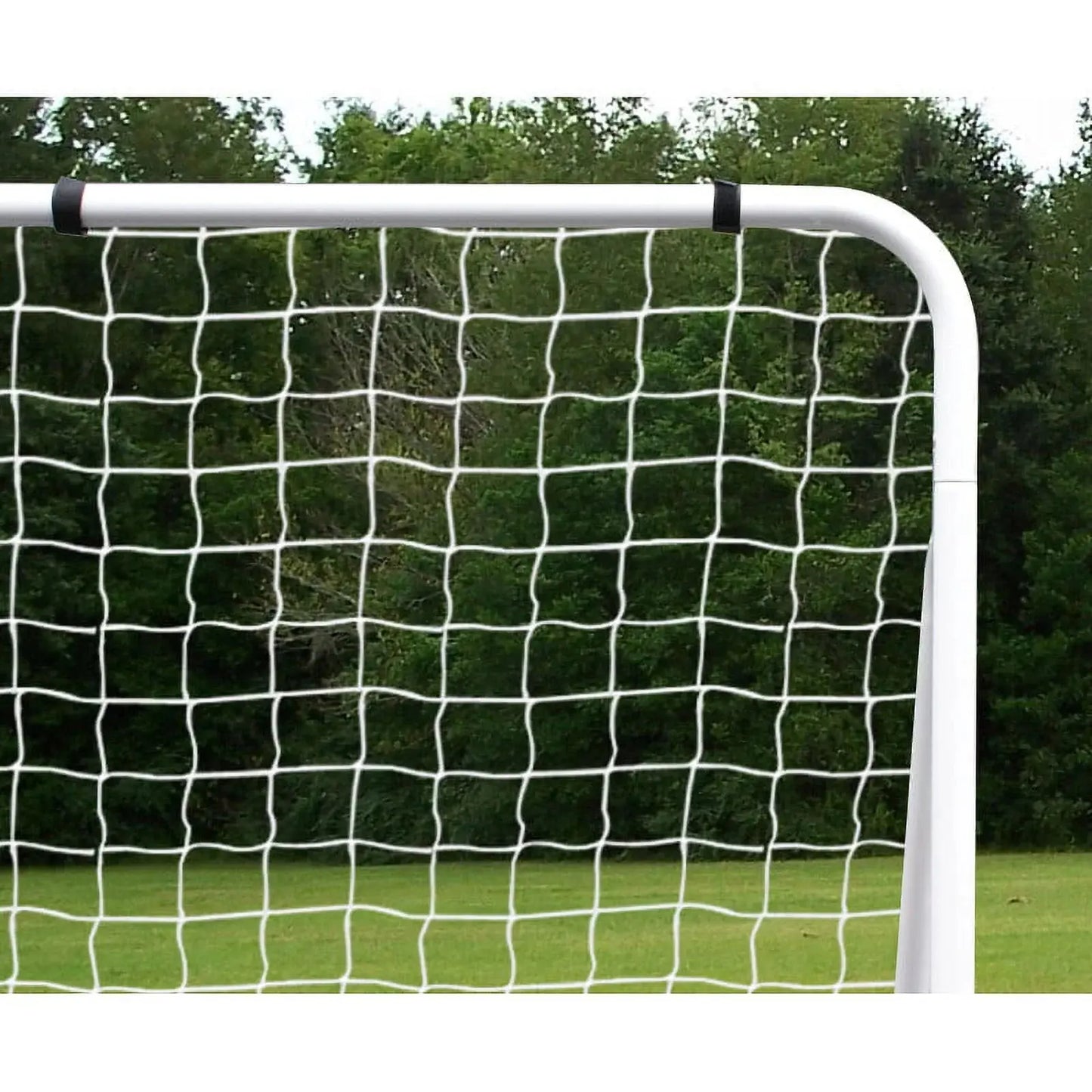 Football Post Soccer Goal Target Net 12 Ft. X 6 Ft. Football Shooting Training Aid Ultimate Backyard Outdoor Kids Official Soccer Goal, Steel Frame