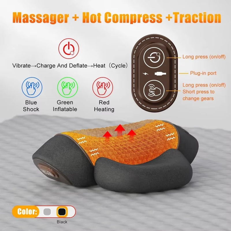 Relax and Rejuvenate with Our Electric Neck Massager! 🌟 Experience Soothing Heat and Vibration for Ultimate Neck and Shoulder Relief! 💆‍♀️💖 #SelfCare #MassageMagic
