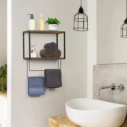 2 Wall Towel Rack